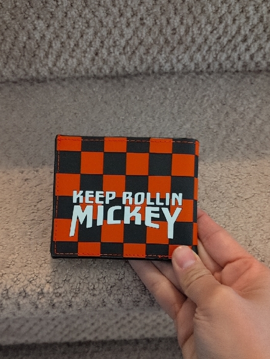 Buckle-Down Red & Black Checker Mickey Wallet - Picture 5 of 8